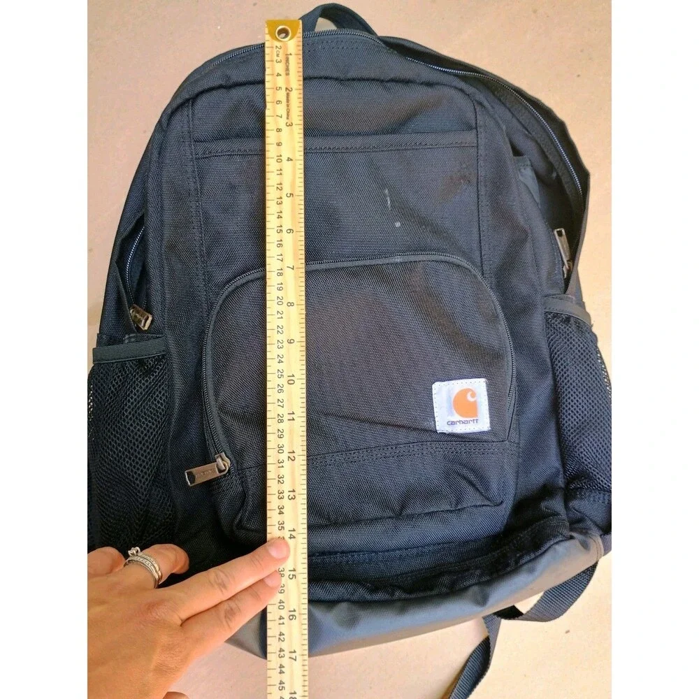 Carhartt Black Backpack School Bag Work Travel Laptop Sleeve